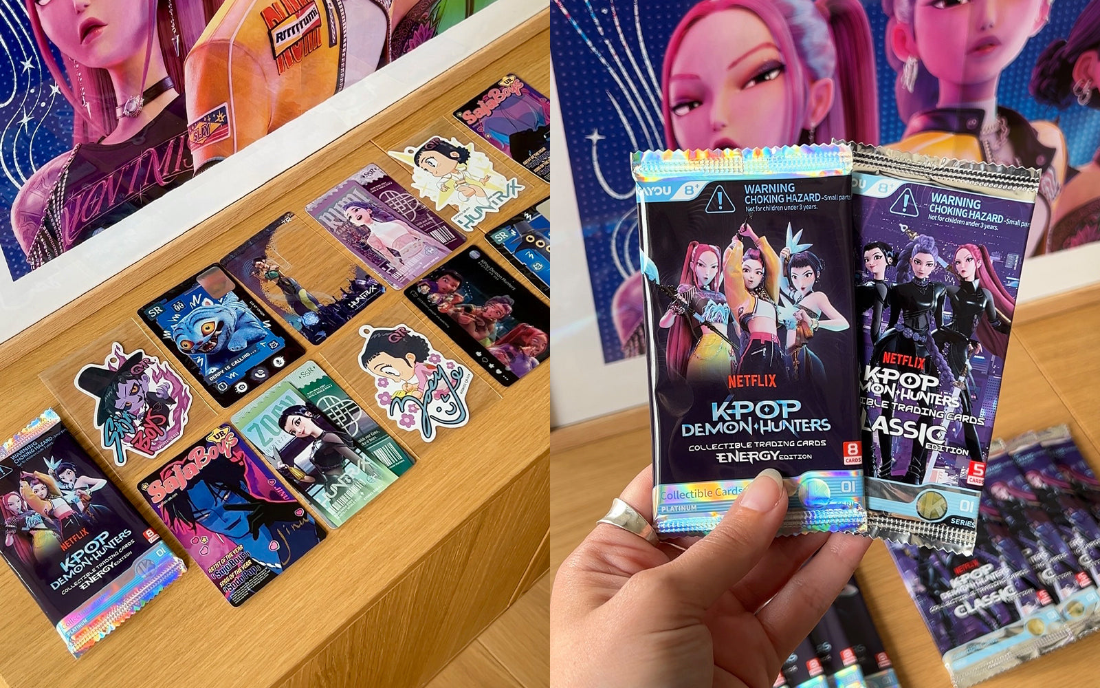 KAYOU x K-Pop Demon Hunters samlekort – Classic eller Energy Pack?