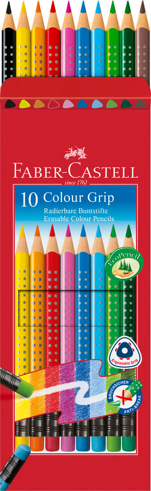 Farveblyant erasable Faber-Castell 10 stk