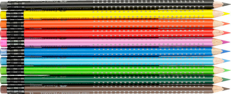 Farveblyant erasable Faber-Castell 10 stk