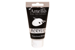Akrylmaling Artello hvid pearlized 75ml