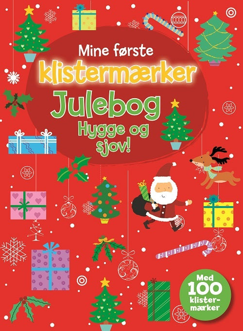 Julebog med klistermærker - Julemandens kanetur