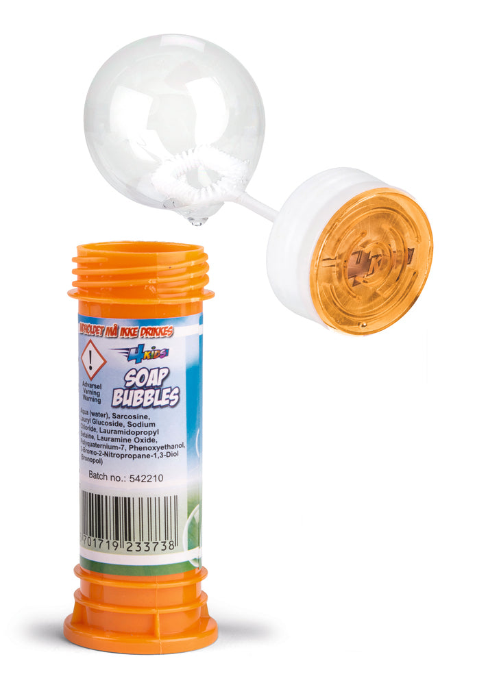 Sæbebobler med spil 50 ml asst