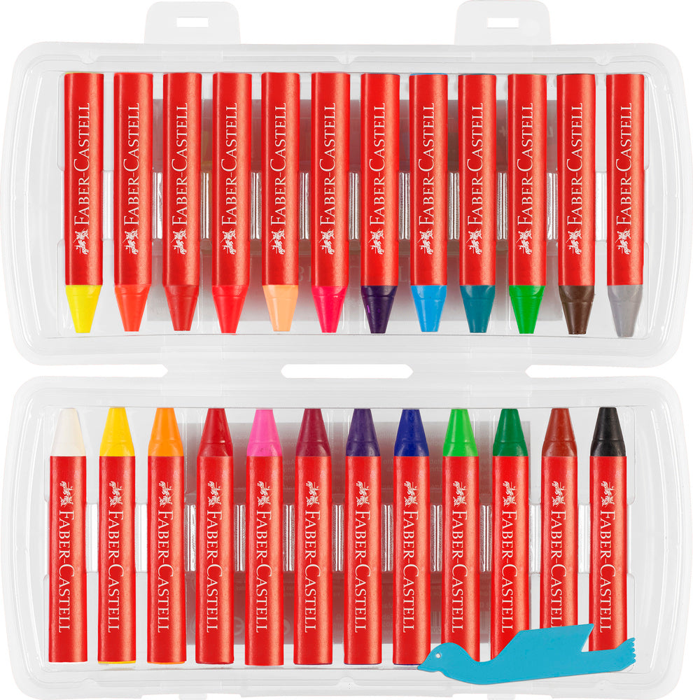 Vokskridt jumbo Faber-Castell 24 farver