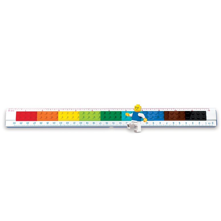 LEGO bygge sæt med lineal, inkl. 28 forskellige ting