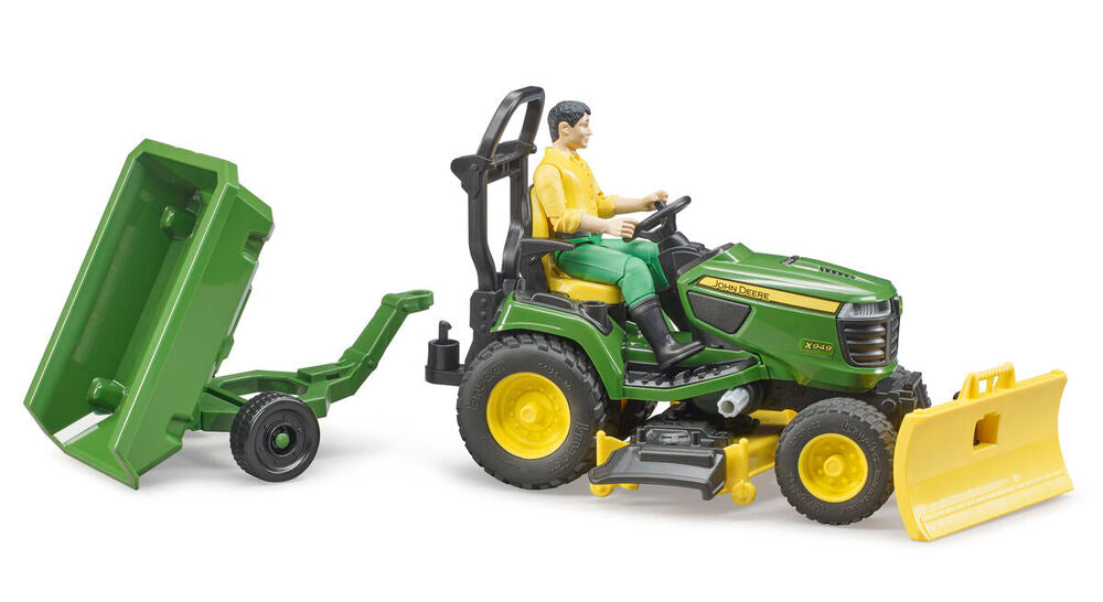 Havetraktor Bruder John Deere med trailer
