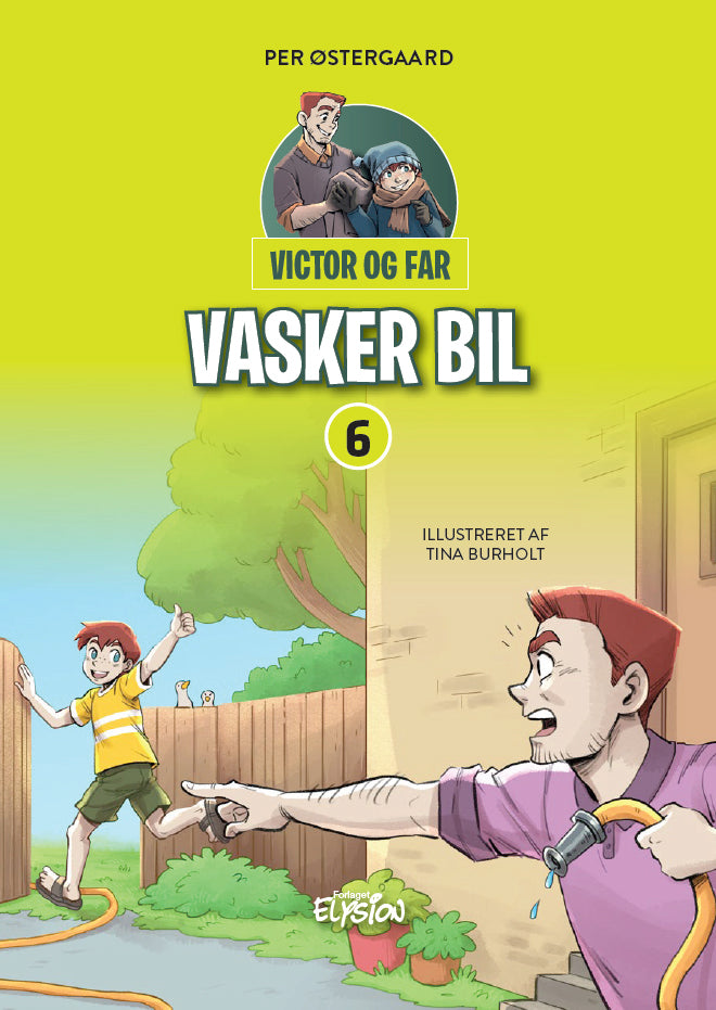 Victor og far vasker bil