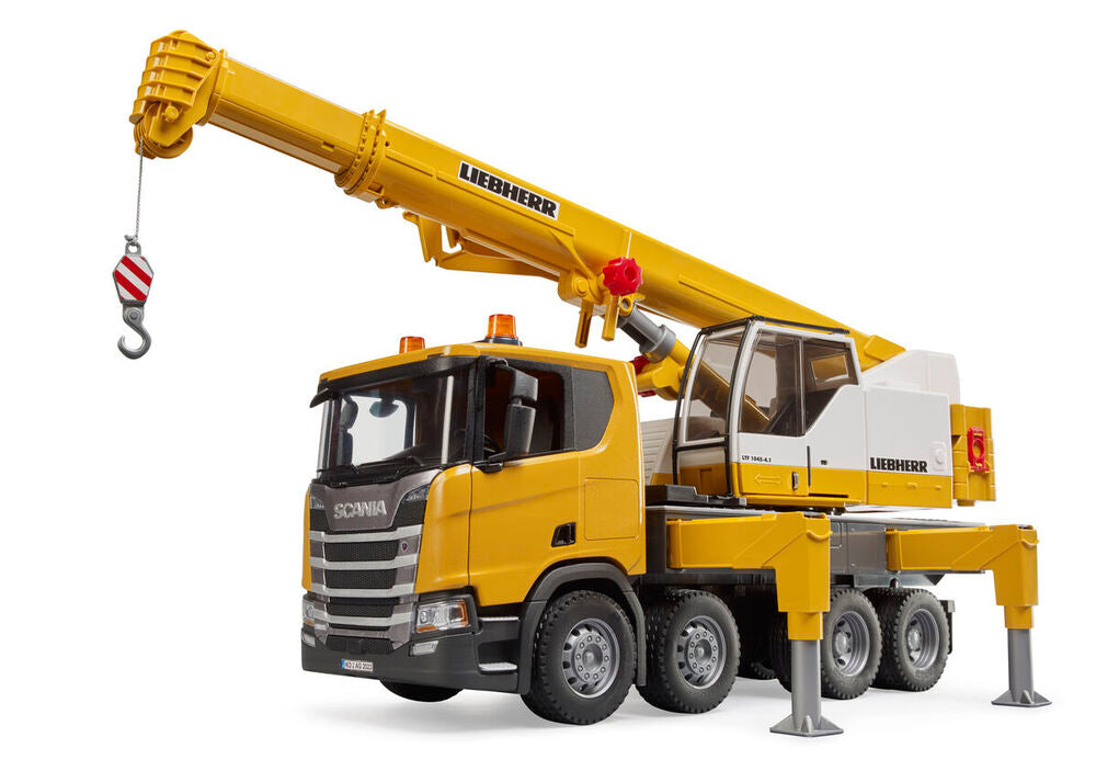 Mobilkran Bruder Scania Super 560R Liebherr inkl. lys/lyd