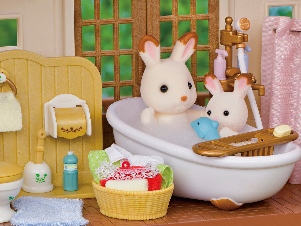 Sylvanian Families Byhus med Lys - med hemmeligt loftsrum