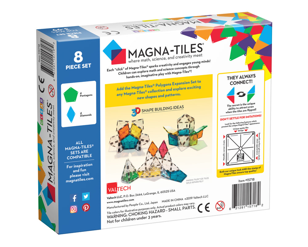 MAGNA-TILES Polygons expansion sæt 8 stk