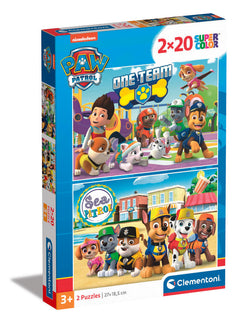 Puslespil Paw Patrol 2 X 20 brikker