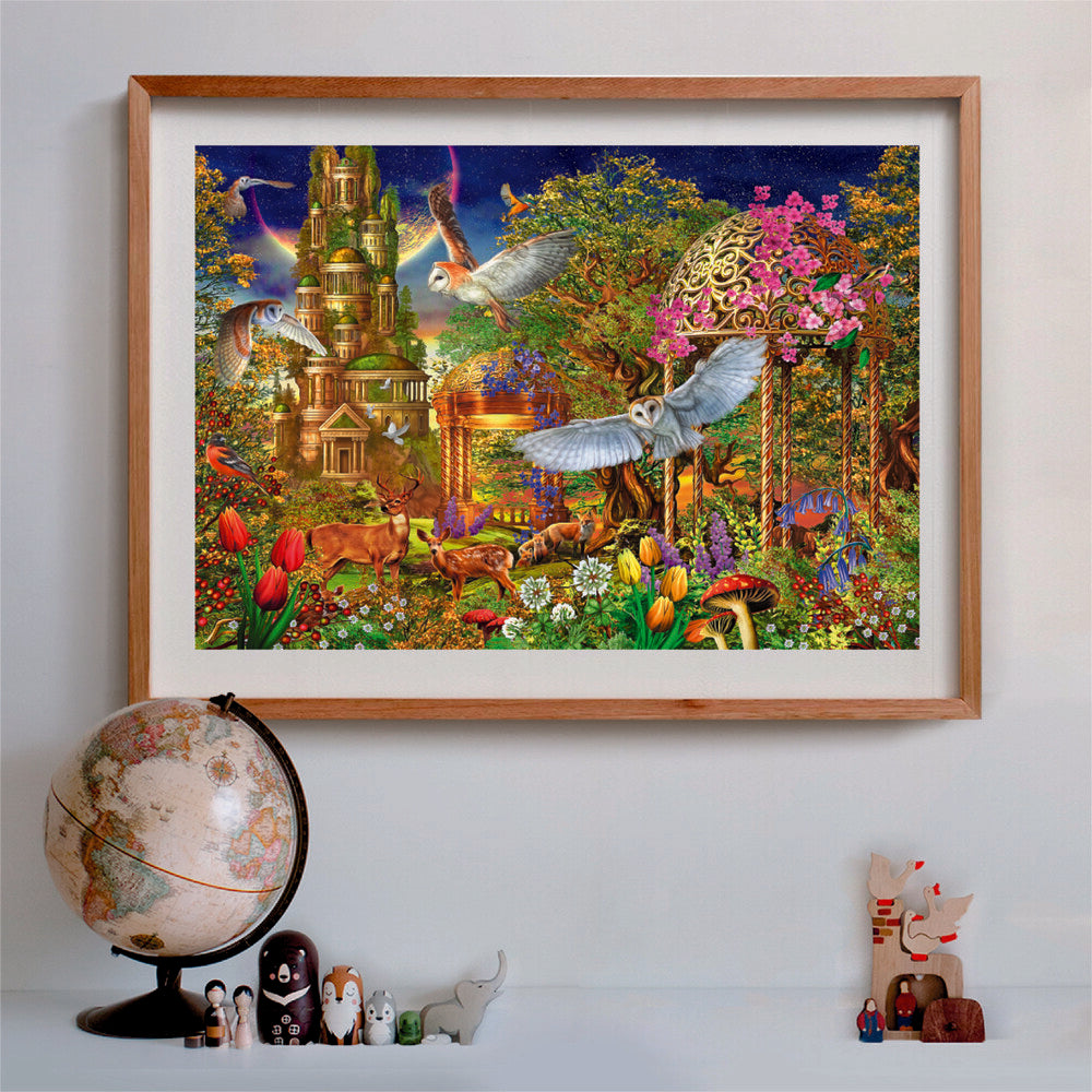 Puslespil Woodland fantasy garden 1500 brikker