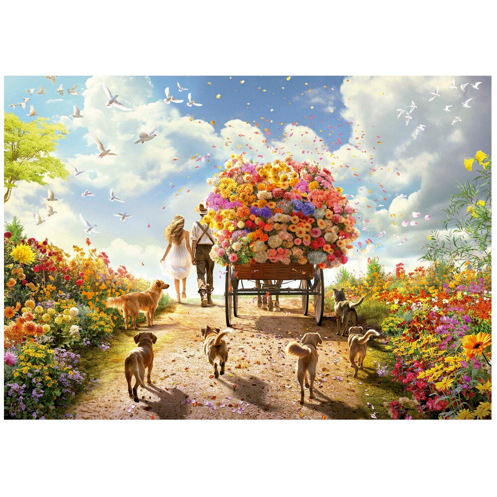 Puslespil carrying flowers 1000 brikker