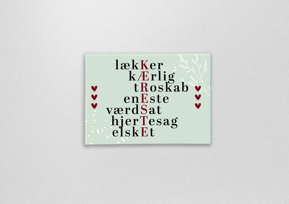 Magnet med citatkæreste, du er fantastisk