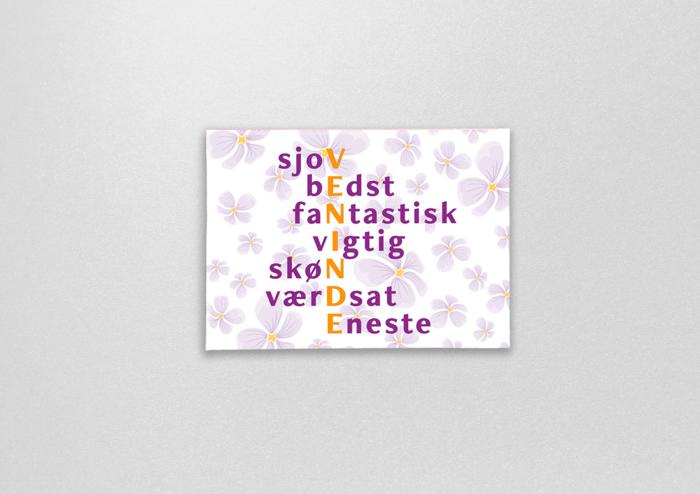 Magnet med citat veninde, du er fantastisk