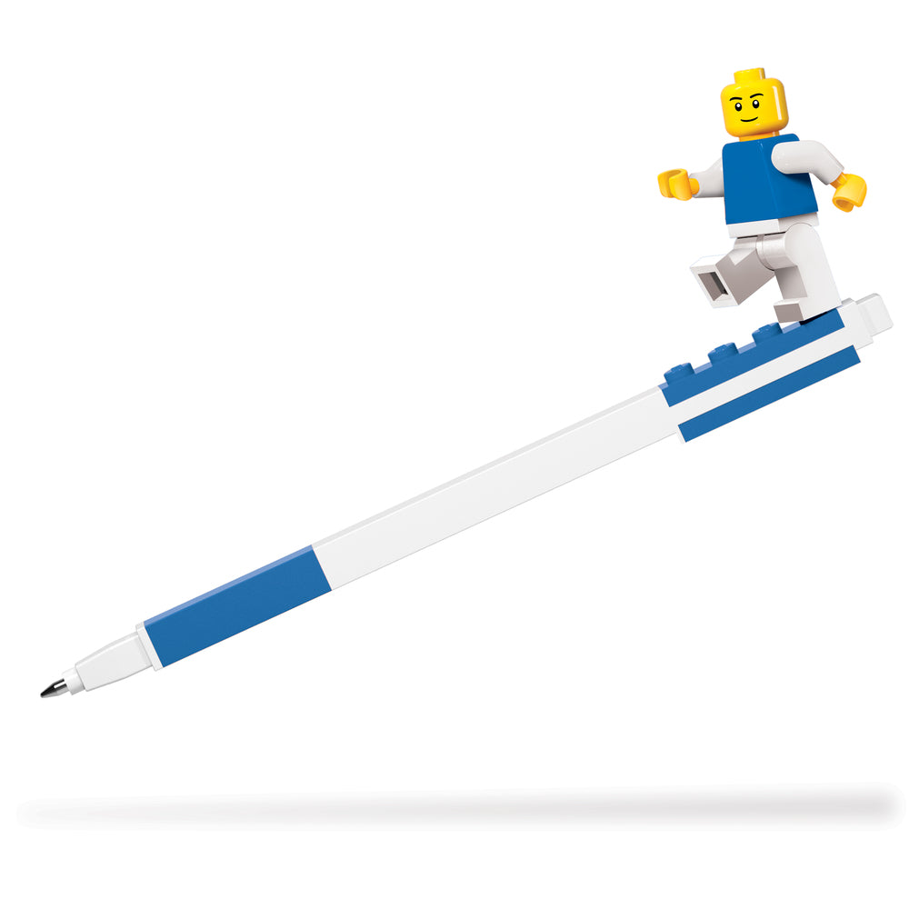 LEGO gelpen, 1 stk blå i box med minifigur