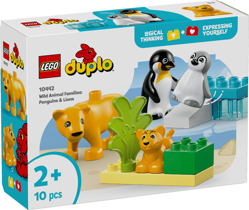 10442 LEGO DUPLO Town Vilde dyrefamilier: pingviner og løver