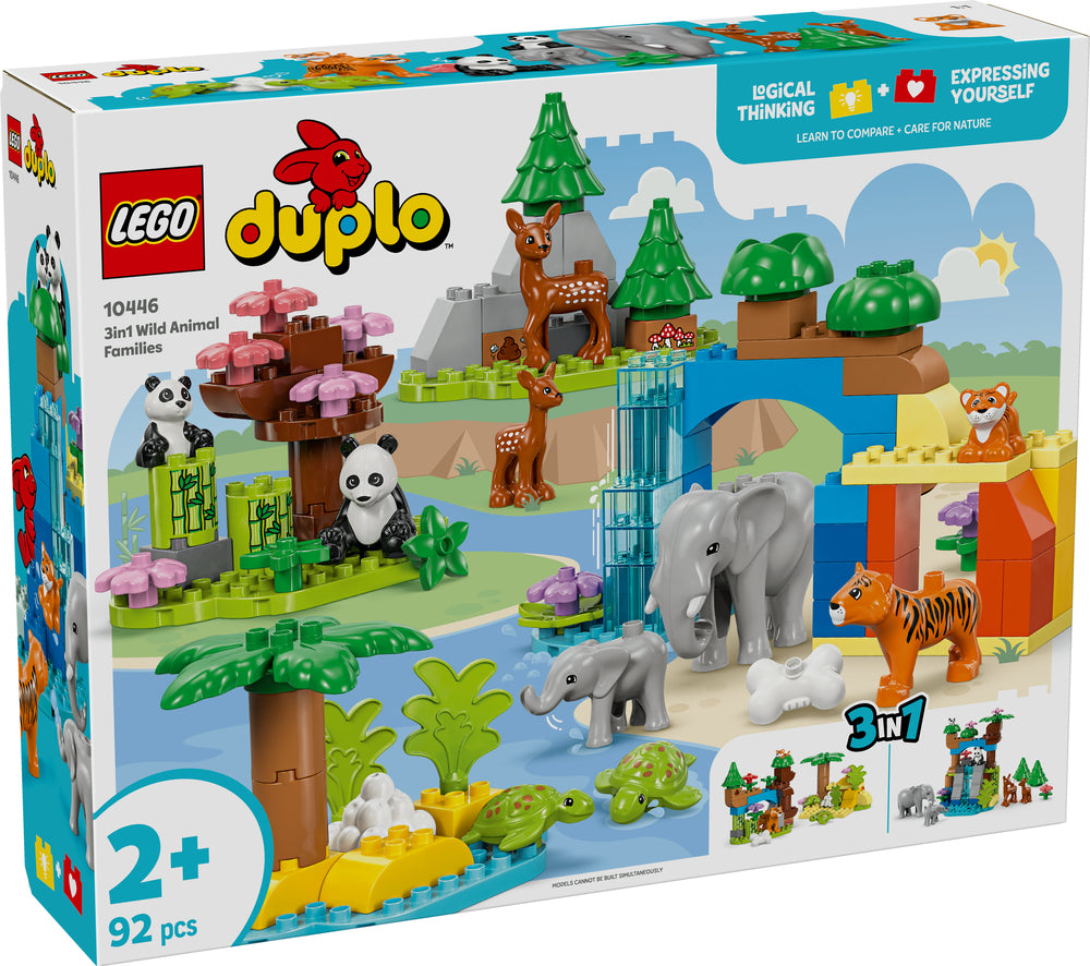 10446 LEGO DUPLO Town 3-i-1 vilde dyrefamilier