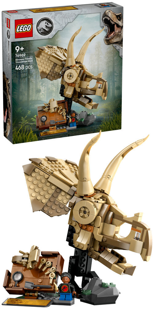 76969 LEGO Jurassic World Dinosaurfossiler: Triceratops-kranium