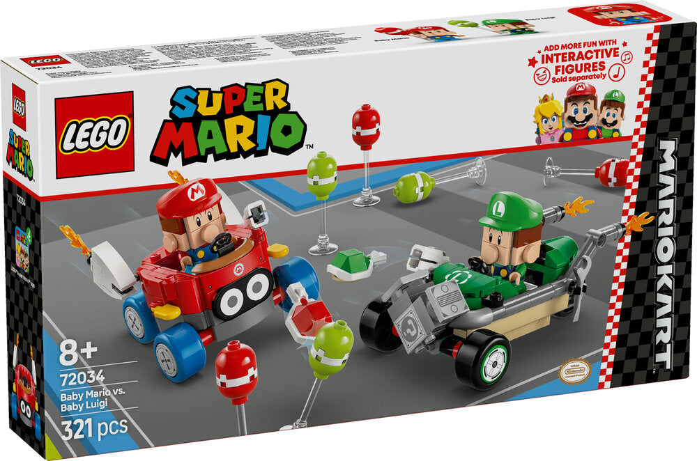 72034 LEGO Super Mario Mario Kart™ – Baby Mario mod Baby Luigi