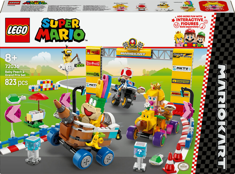 72036 LEGO Super Mario Mario Kart™ – Baby Peach og Grand Prix-sæt