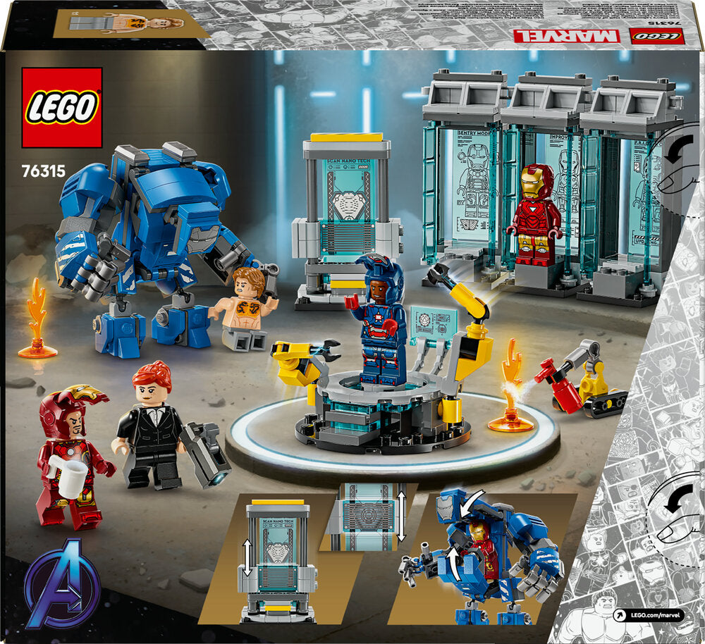 76315 LEGO Super Heroes Marvel Iron Mans laboratorium: Dragtgalleriet