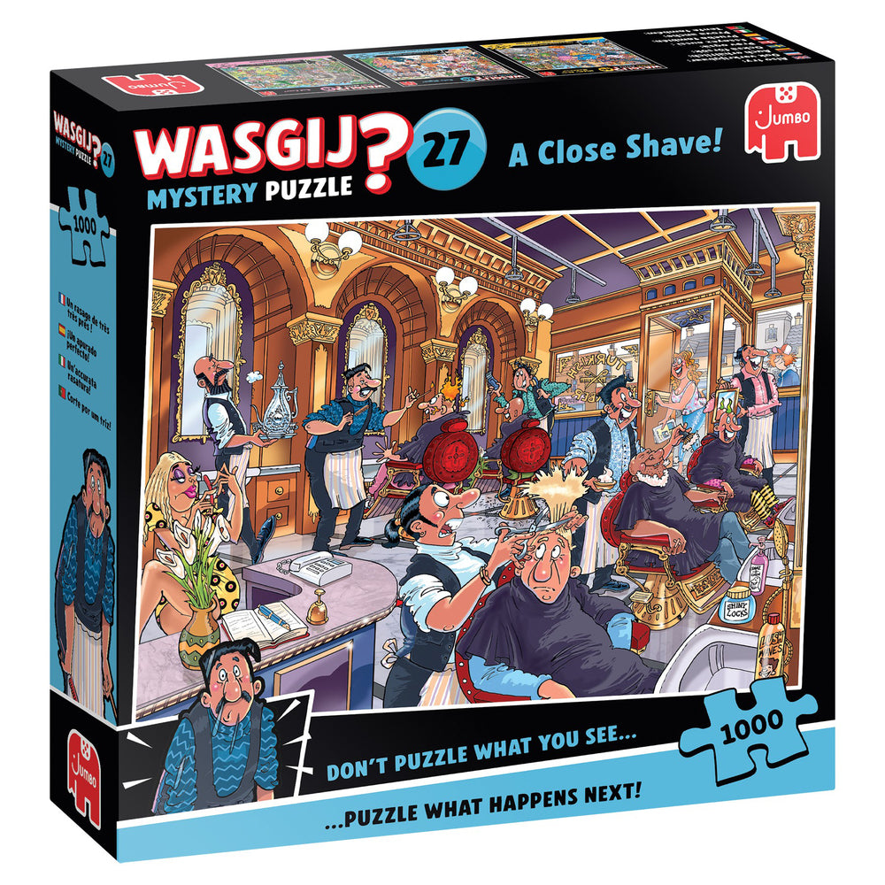 Puslespil Wasgij Mystery 27 A Close Shave 1000 brikker