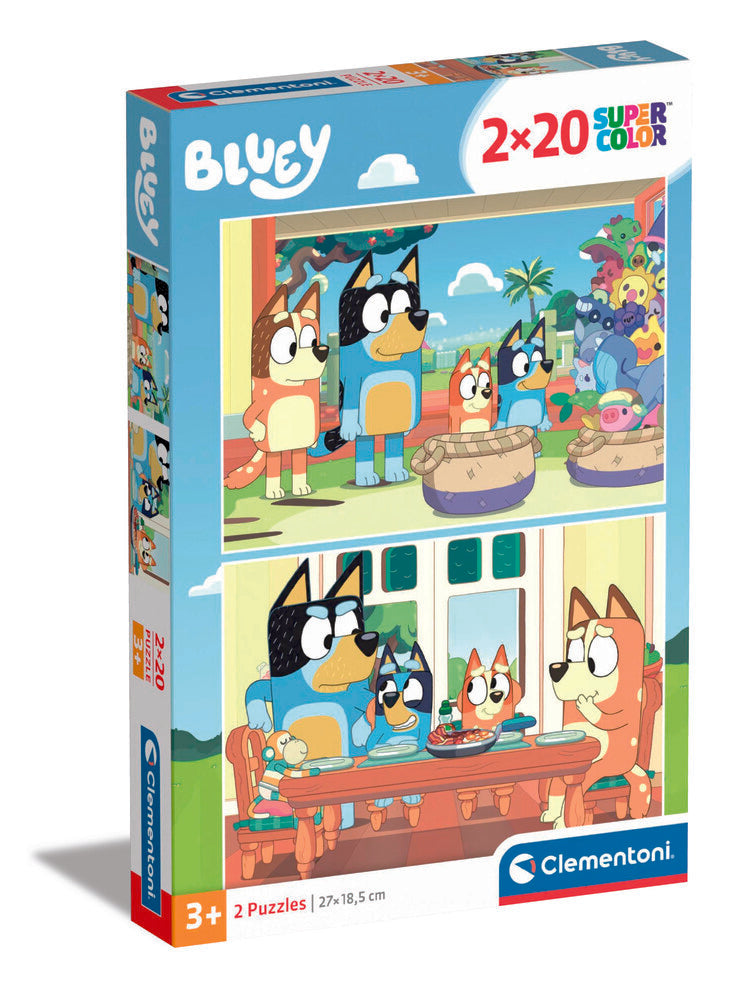 Puslespil Bluey 2x20 brikker