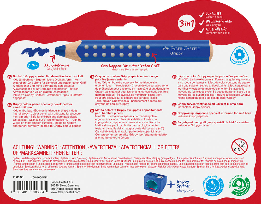Farveblyant Faber-Castell Grippy Jumbo