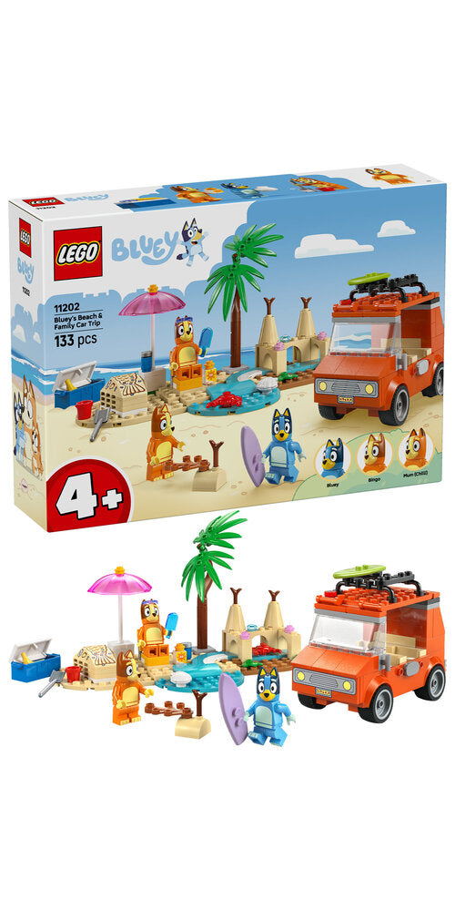 11202 LEGO Bluey Blueys familie-biltur til stranden