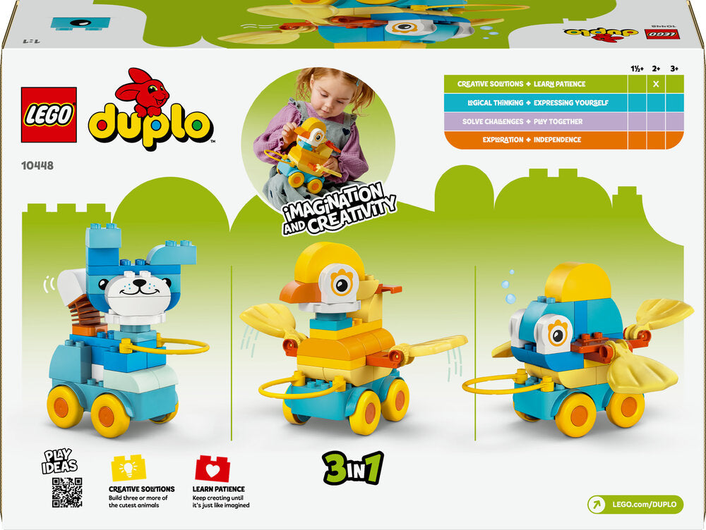 10448 LEGO DUPLO Town 3-i-1-dyr på hjul