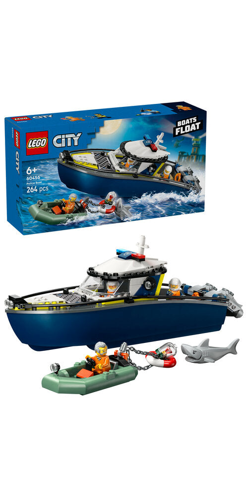 60456 LEGO City Politibåd på forbryderjagt