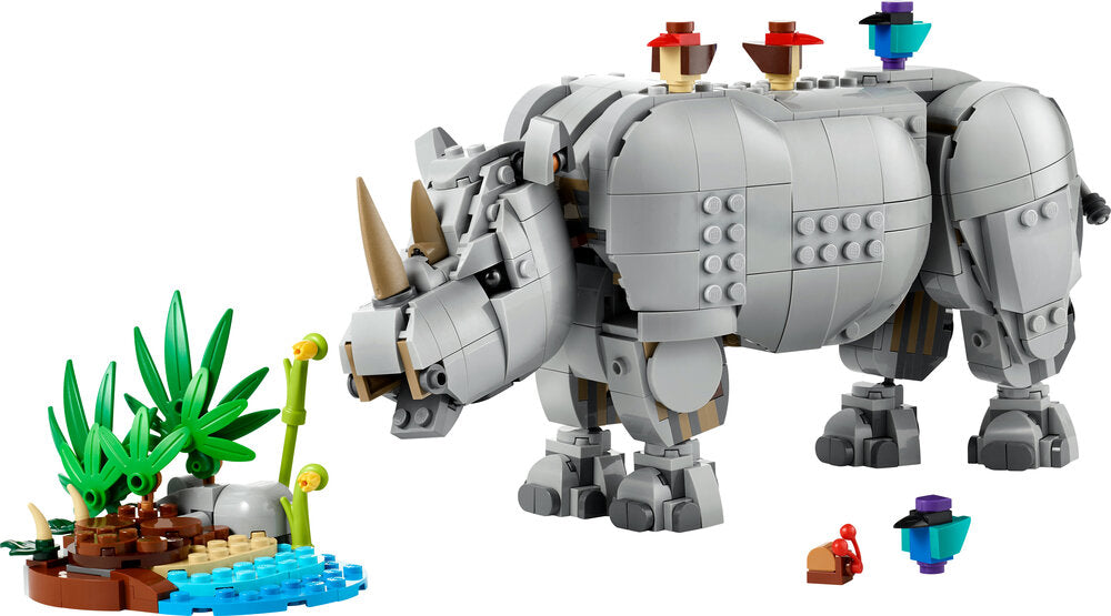 31171 LEGO Creator Vilde dyr: Majestætisk næsehorn med fugle