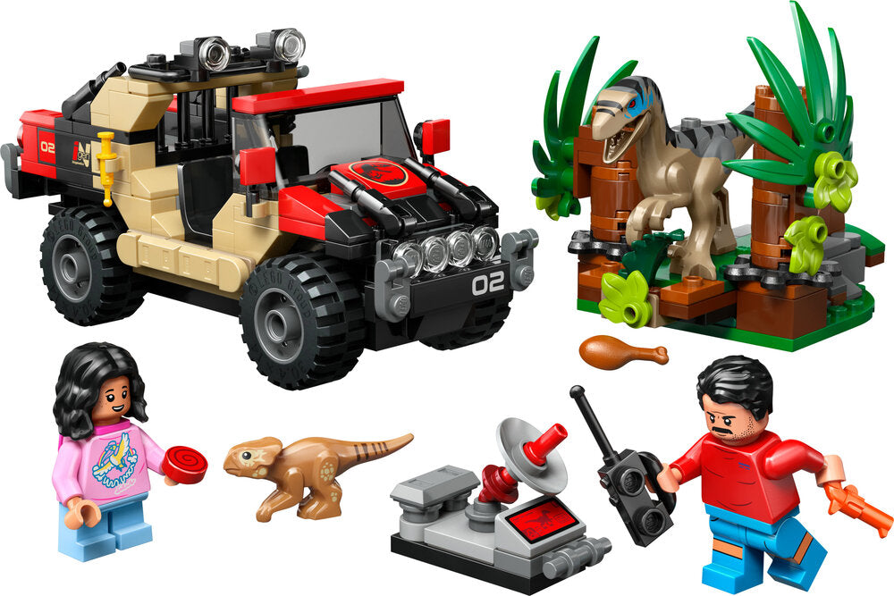 76972 LEGO Jurassic World Offroad-flugt fra raptor