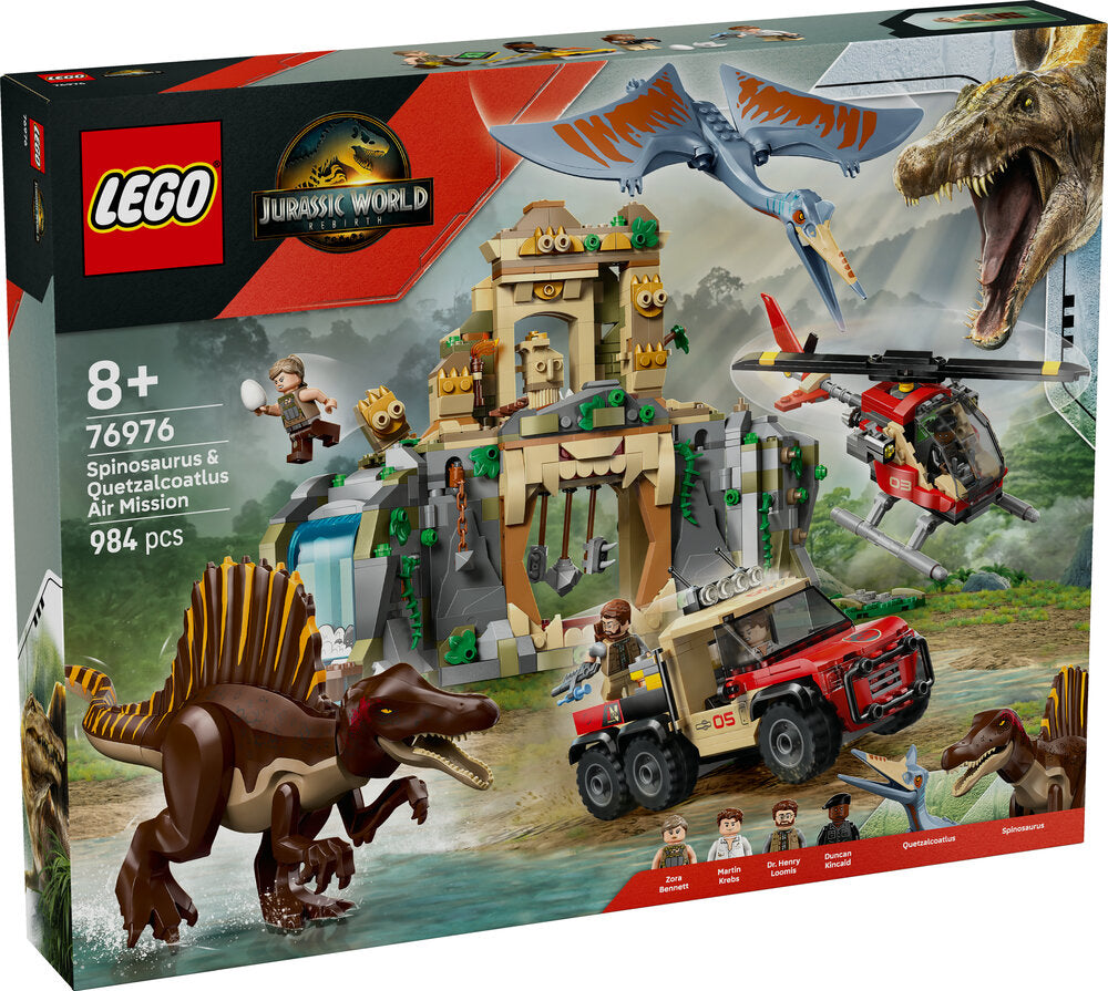 76976 LEGO Jurassic World Luftmission: Spinosaurus og quetzalcoatlus