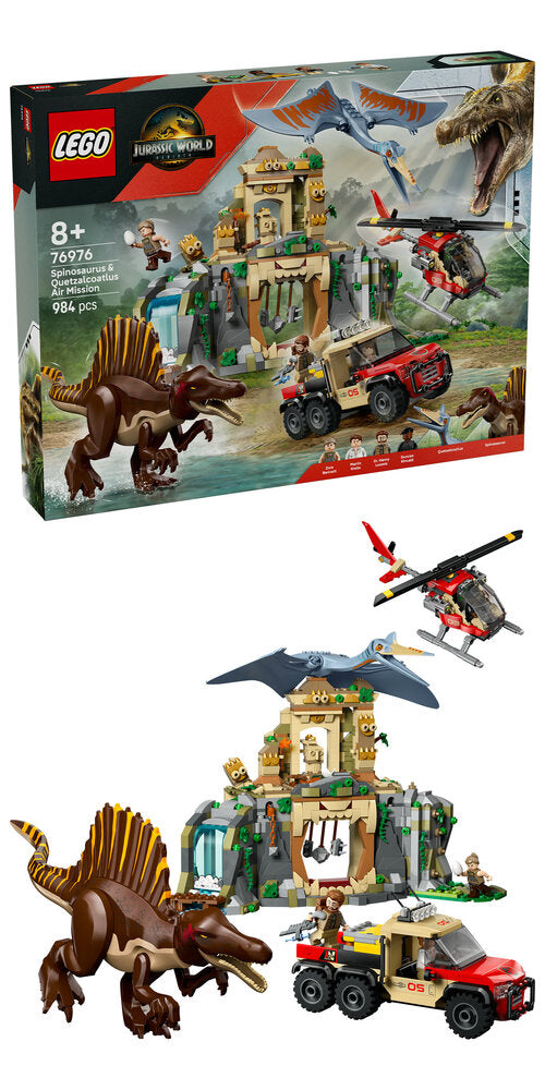 76976 LEGO Jurassic World Luftmission: Spinosaurus og quetzalcoatlus