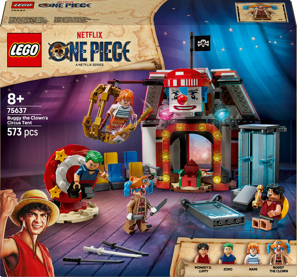 75637 LEGO ONE PIECE Klovnen Buggys cirkustelt