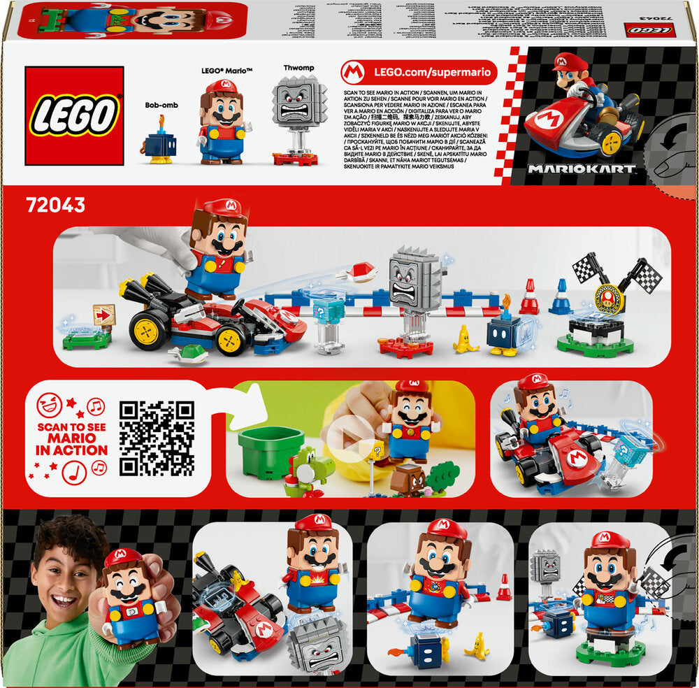72043 LEGO Super Mario Mario Kart™ – Interaktiv LEGO® Mario™ og Standard Kart