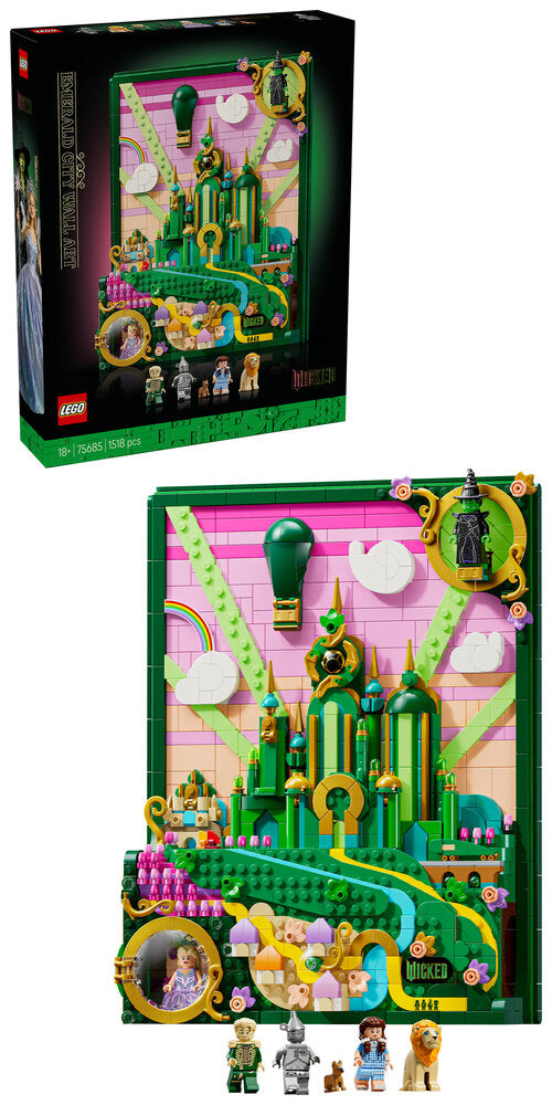 75685 LEGO Wicked Emerald City-vægkunst