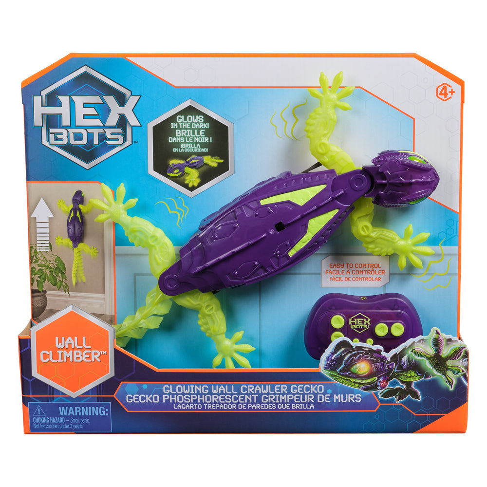 Hex Bots Væggående Selvlysende Gecko