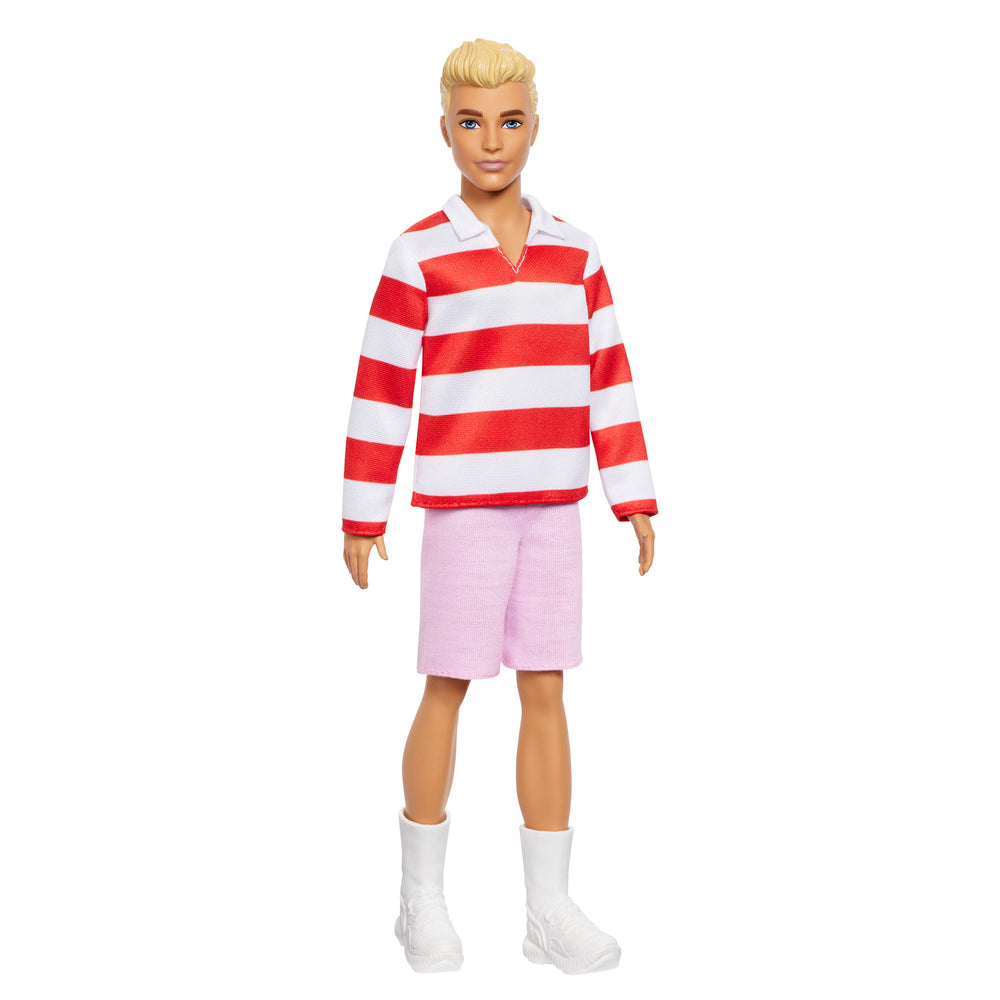 Barbie Fashionista Ken Dukke Rød & Hvid Striber