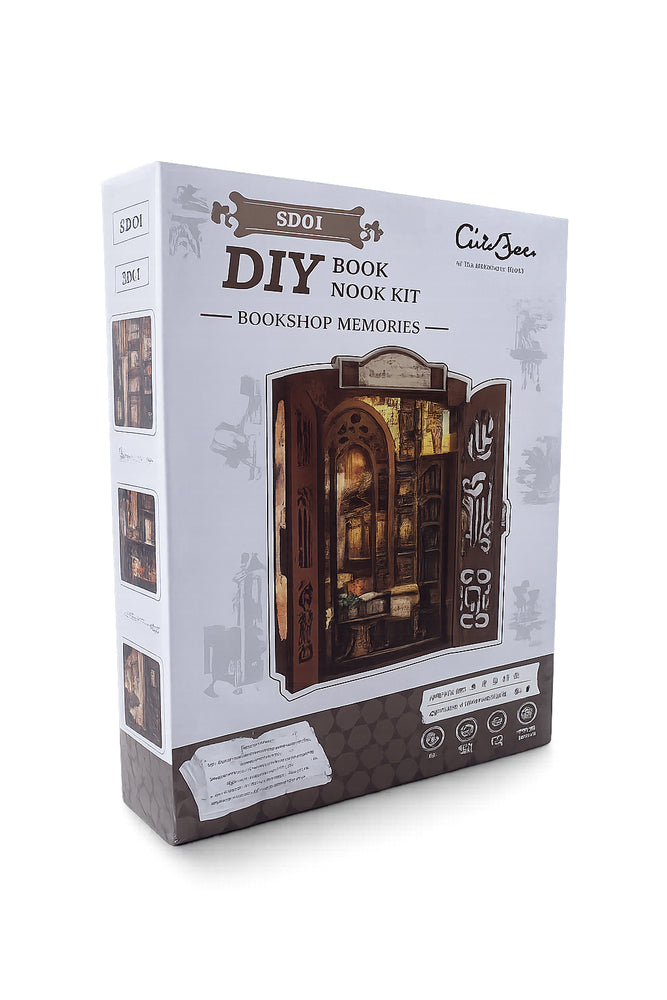 Book Nook Bookshop Memorier i 3D