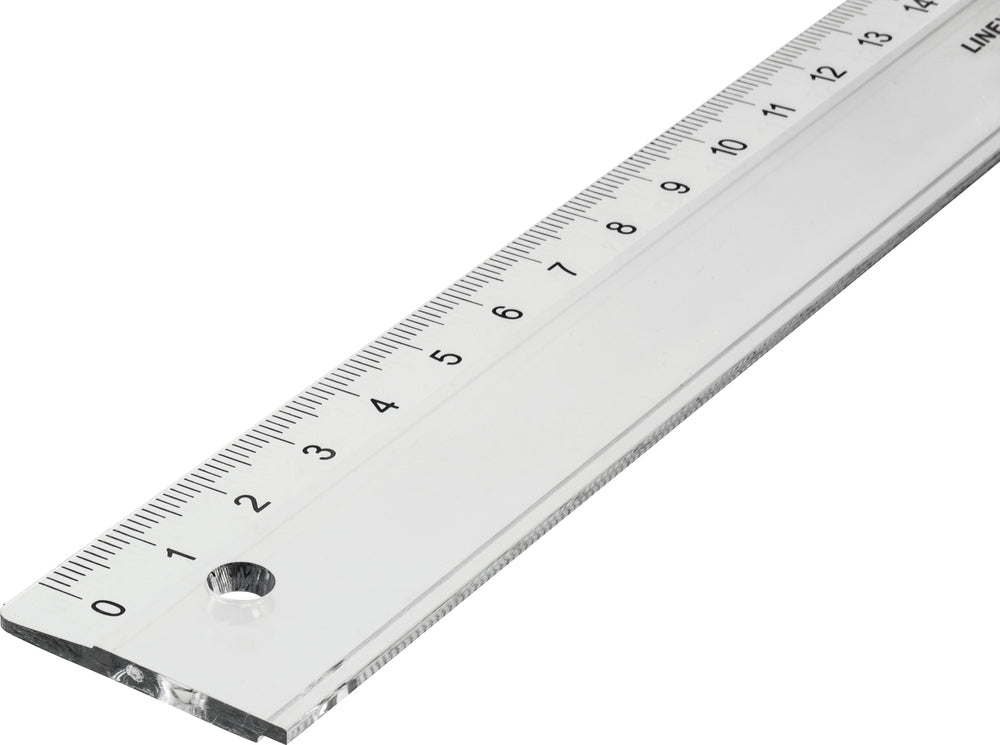 Lineal Linex klar plast 30cm 1030m