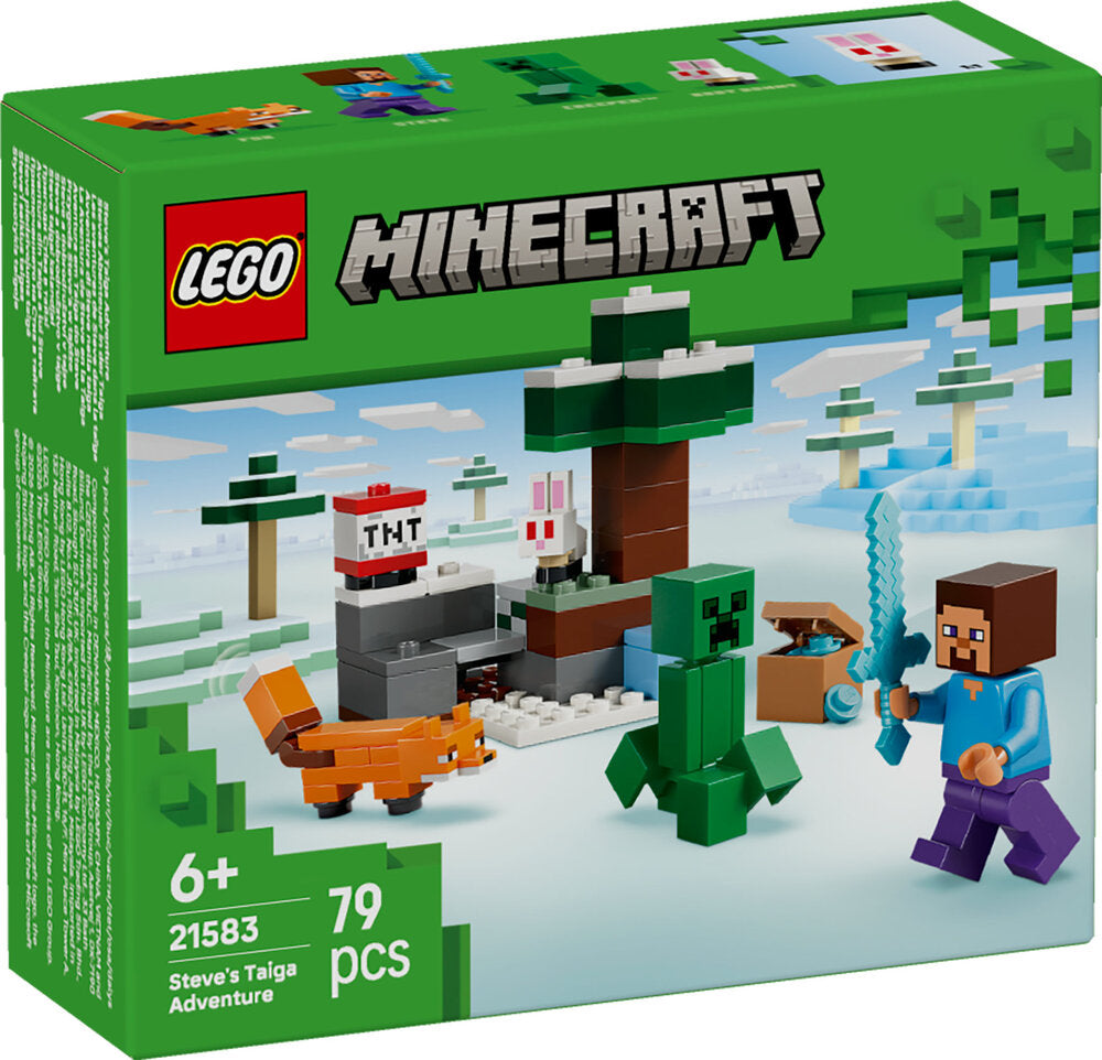 21583 LEGO Minecraft Steves tajga-eventyr