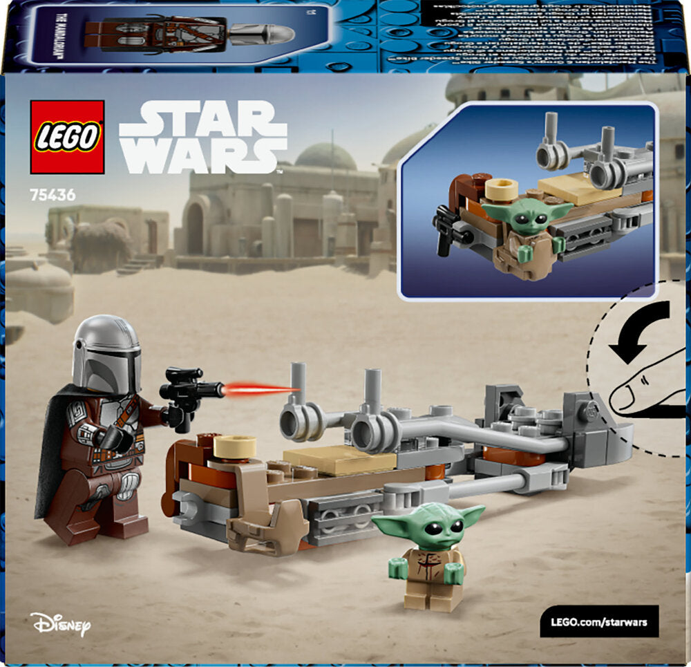75436 LEGO Star Wars™ Mandalorianeren og Grogus speederbike