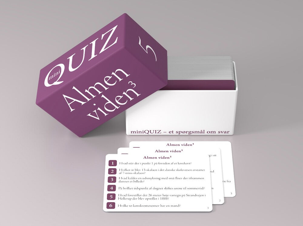 miniQUIZ - Almen viden 3