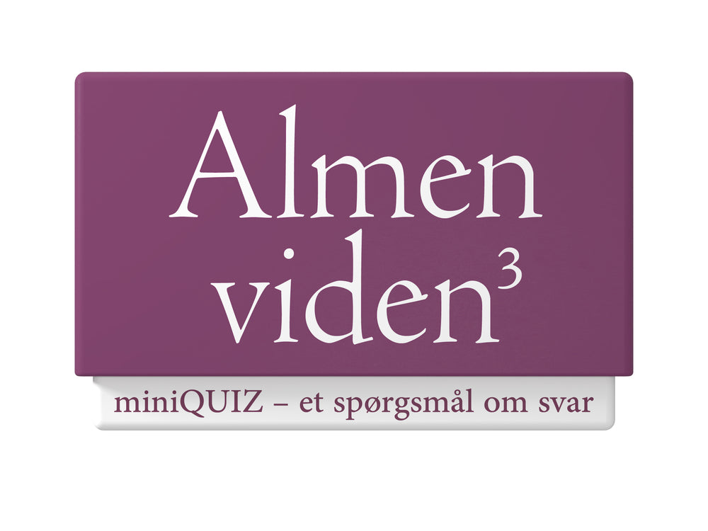 miniQUIZ - Almen viden 3
