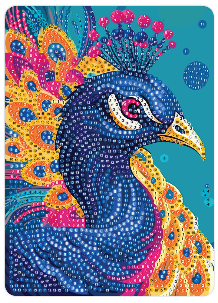 Diamond Art Påfugl 13X18Cm