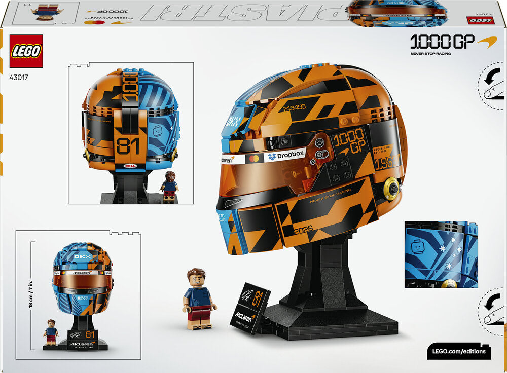 LEGO Editions Formula 1 43017 McLaren Mastercard F1® Team Oscar Piastri-hjelm