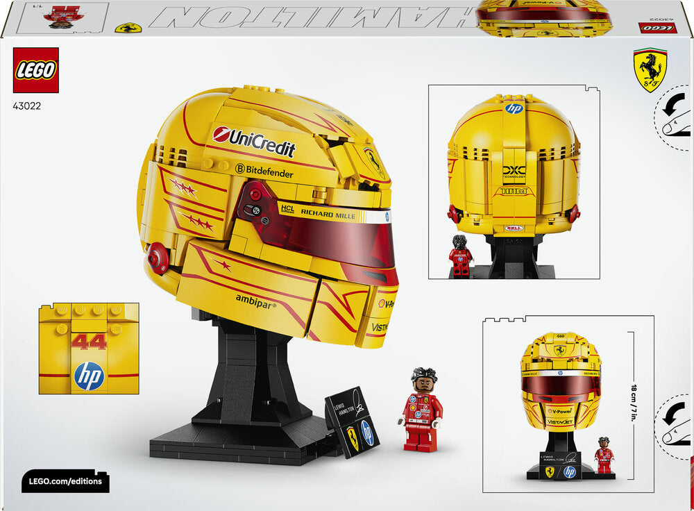 LEGO Editions Vehicles 43022 Scuderia Ferrari HP Lewis Hamilton-hjelm