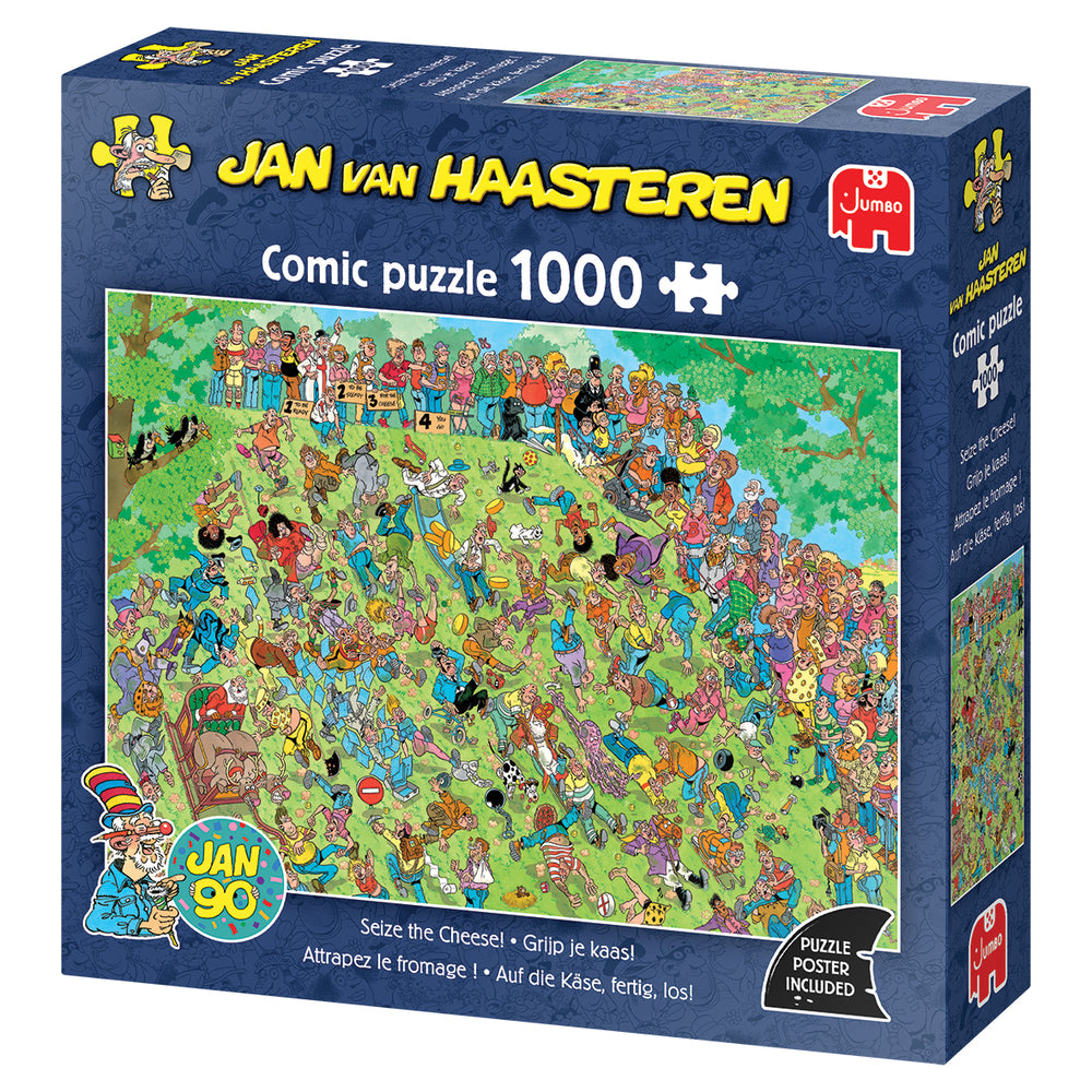 Jan Van Haasteren puslespil med 1000 brikker Seize the Cheese!